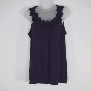 The Limited Purple sleeveless blouse SZ L